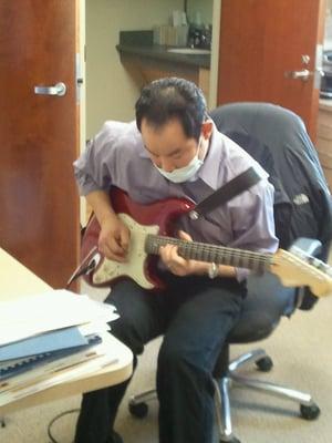 Dr. Paul on his guitar!