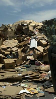 Cardboard pile