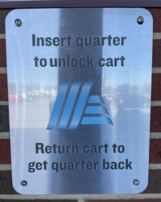 Aldi quarter system sign