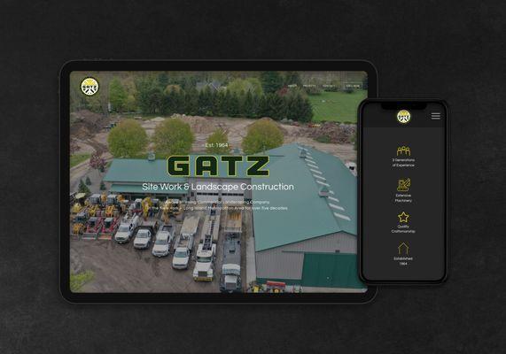 Custom Website Design & Build for Gatz Landscaping