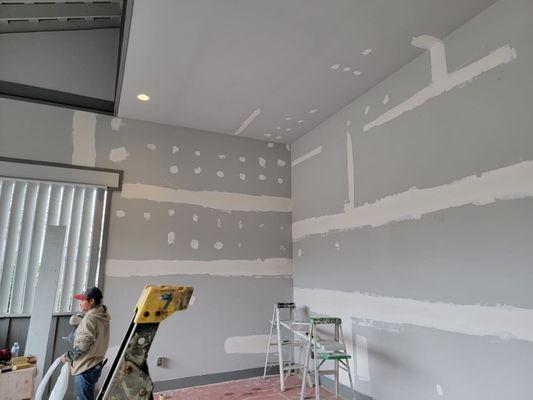 Drywall before