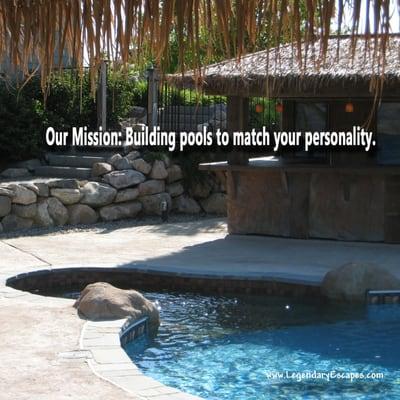 Legendary Escapes Swimming Pools, a Michigan Swimming Pool Builder. Building pools that match your personality.