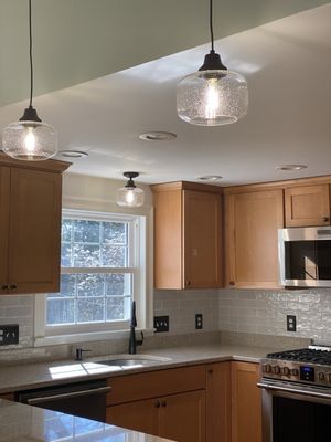 The backsplash installation is flawless!