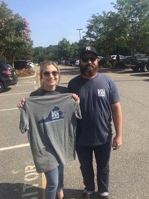 Kate & John bought their first home in 2018. They are rocking their #blakesrvaloans swag