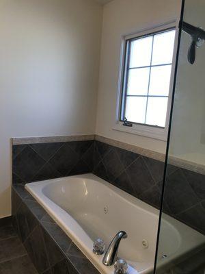 Master Bath with Jet Tub and Separate Shower