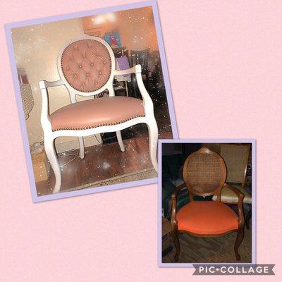 Did an amazing job reconditioning this chair! It's fabulous!!