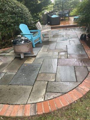 After pressure washing