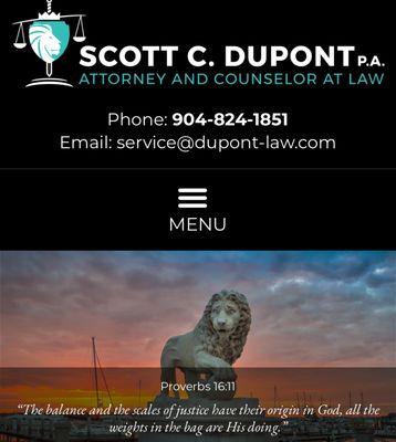 Scott C. DuPont, P.A. - Serving Florida's Legal Needs from the Nation's Oldest City.