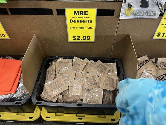 Never seen separate mre desserts!