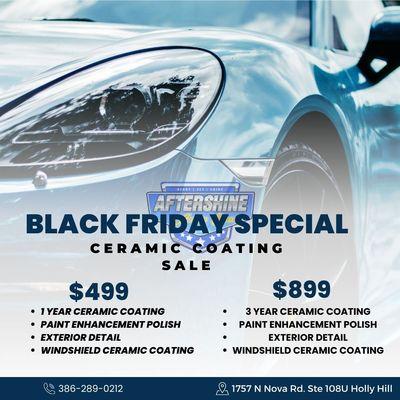 Limited time special on ceramic coatings. Offer ends 12/31/23