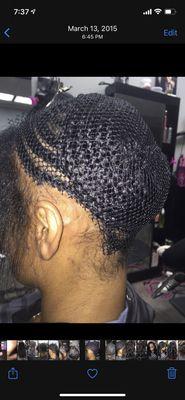 Braid down process pre sewin