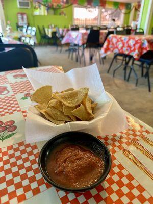 Complimentary Chips & Salsa.