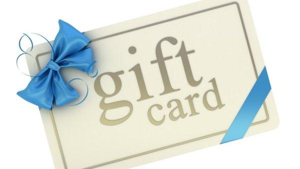 Gift cards available in store or online.