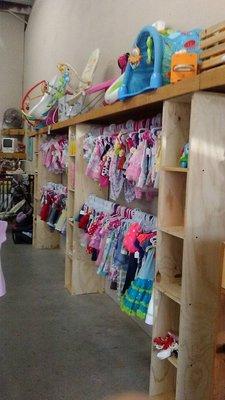 Our 3 months to 3t girls clothes area!