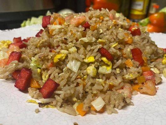 Roast pork fried rice