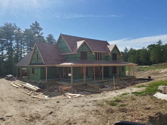 farm house frame in bedford nh.