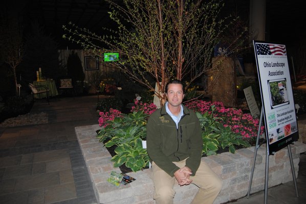 Volunteering at The great Big Home and Garden Show at The Ohio Landscape Association garden.