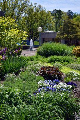 Oak Ridge Recreation Center Garden, Pond, and Whale Sculpture