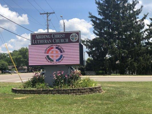 ACLC sign on Dayton Yellow Springs Rd in Fairborn