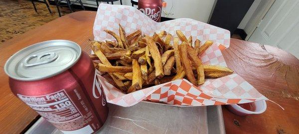 Huge perfectly cooked fries