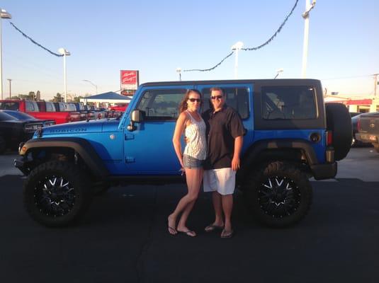 Lora and Darin's new Wrangler! Congratulations!