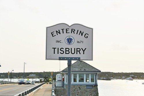 Entering Tisbury (new) from Oak Bluffs on a bridge.