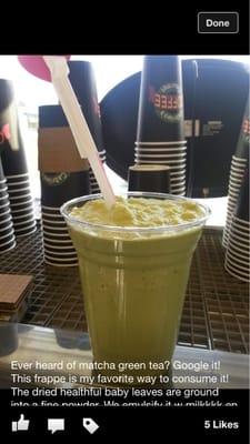 Green tea frappe