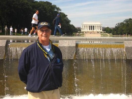 At the WW II Memorial.