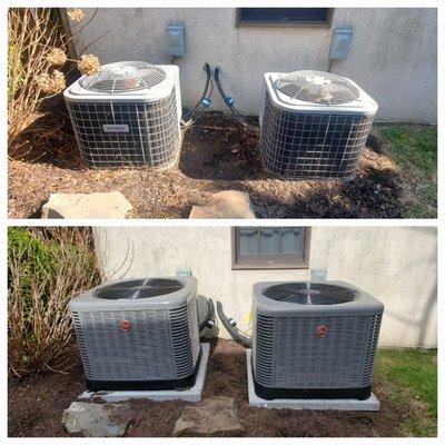 Double AC change out