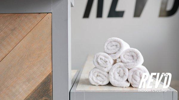 We provide a complimentary towel on every bike!