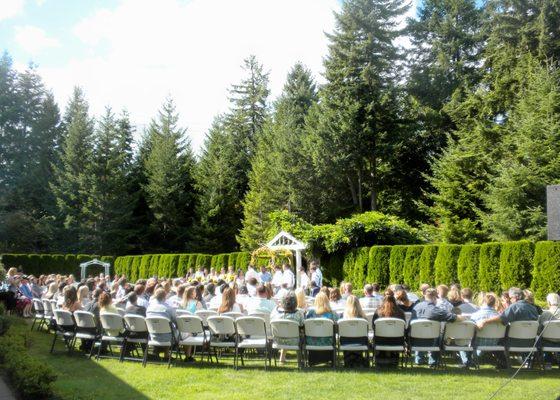 Our Garden lends a spectacular backdrop for an outdoor wedding.