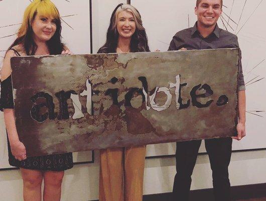 The proud owners of Antidote Salon 
Tanya Helena
Aneka Smith
James Hernandez