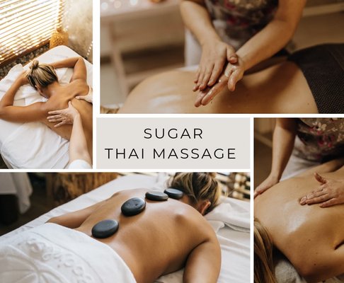 Helps relieve muscle tension and pain with Hot stones Therapeutic Massage. #deals Book online | No walk in. www.SugarThaiMassage.com