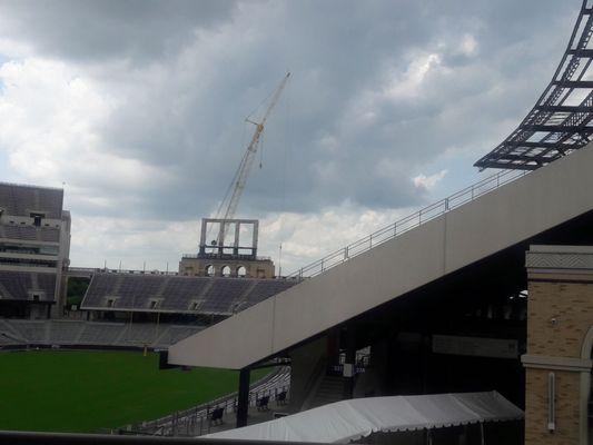 The stadium is getting a new addition