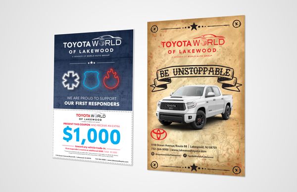 Dealership promotional materials.