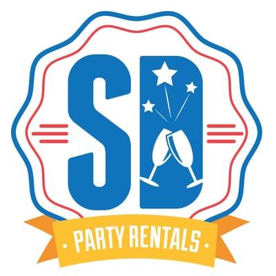 The logo Pierce Creative created for SD Party Rentals!