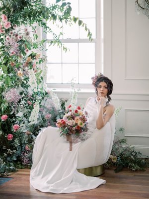 Haley in our Ariana Gown at the Garrison Inn. Photo by Megan Holloway.