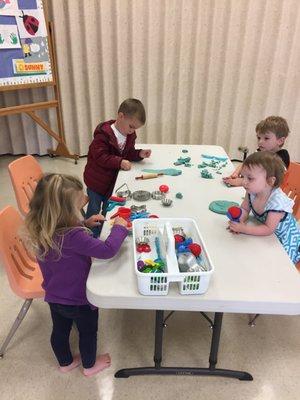 In Play Park, everyone loves play dough!