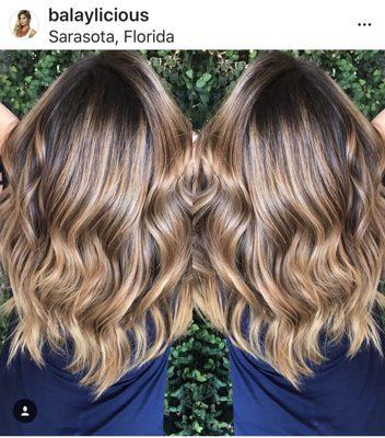 Balayage by Amy at Salon Lofts! I love how she does my hair! Call her for an appointment. (941) 914-6048