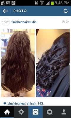 This is the before and after........Aja is a miracle worker!