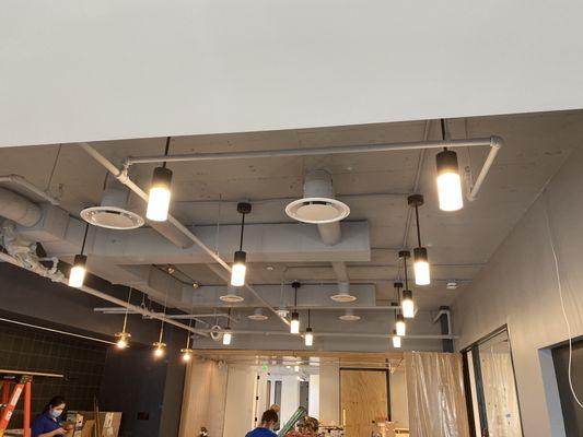 Pendant lights, emt