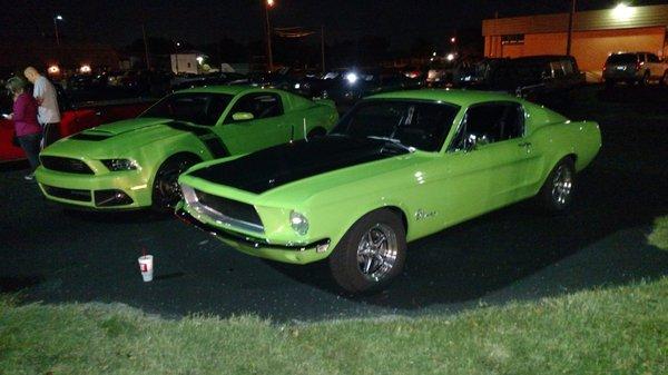 1968 Mustang fastback. Owner completed most of the work on this one, we did body, and Envy green tri stage paint.