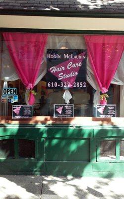 Robin McLaurin Hair Care Studio "Where We Care About Your Hair ". We offer cuts,  color blow outs, weaves, relaxes, treatments  and more !