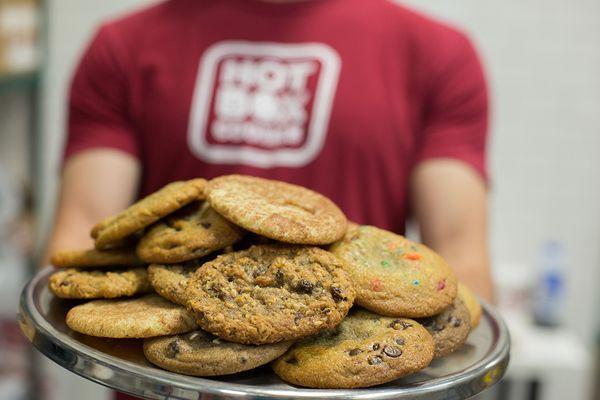 We Cater! Ask about our cookie catering trays.