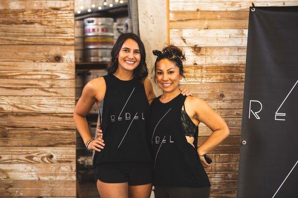 Rebel founders, Casey + Jenn.