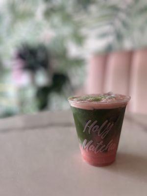 Strawberry matcha