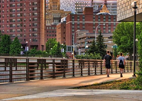 Downtown riverwalk