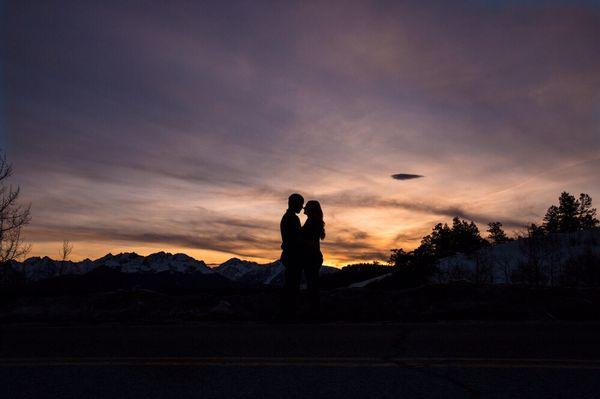 Sunset engagement shoot