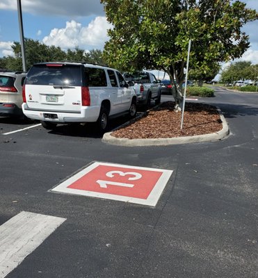 Lucky number 13 for Bill Lewis of Vero Beach, when parking at South Park Place in Orlando, Florida.