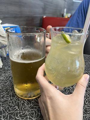 Classic Margarita and a Beer